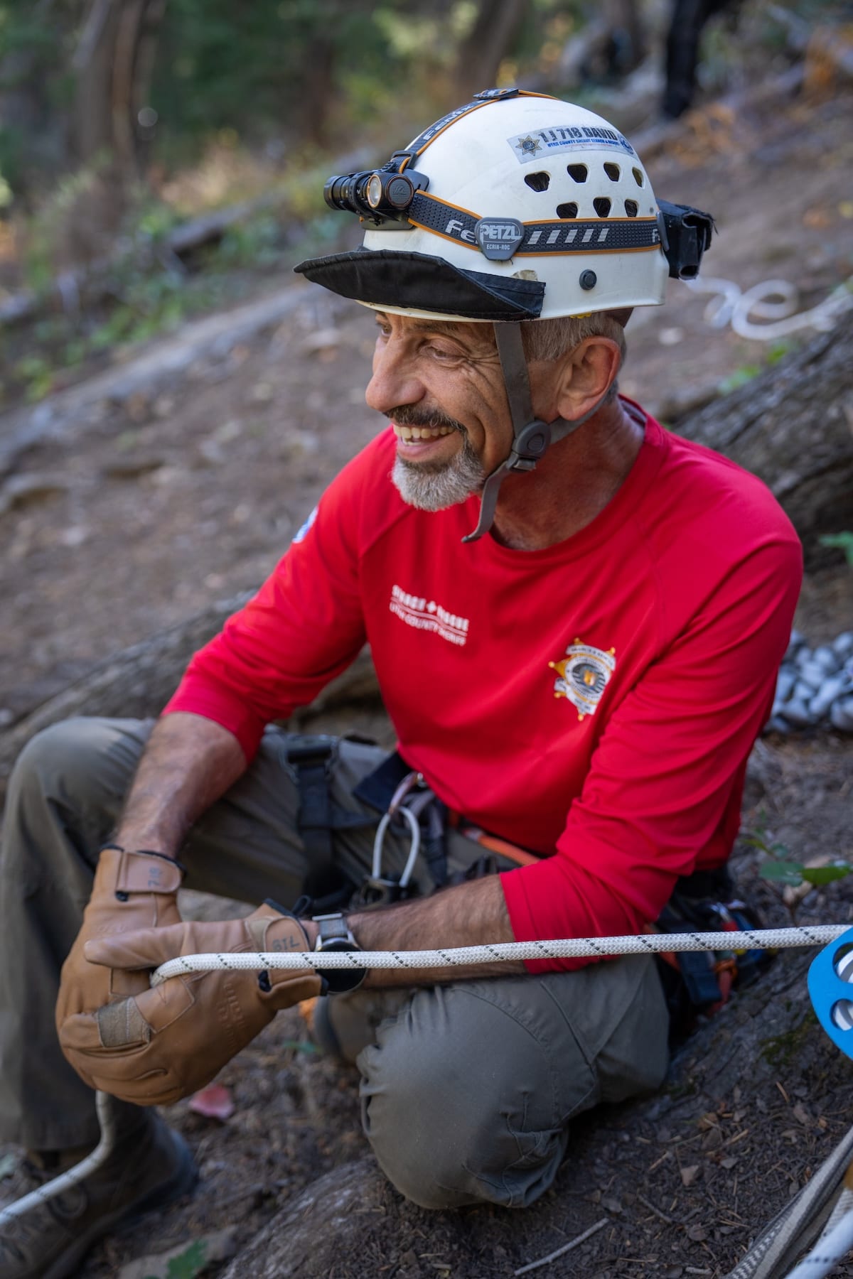 Utah County Sheriff Search and Rescue volunteers on a rescue call